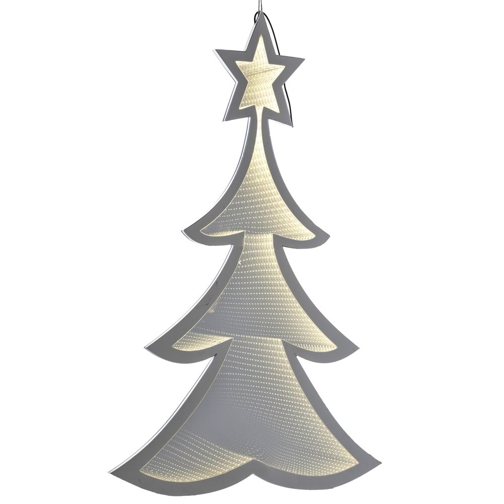 X MAS 3D LED DECO ТОПЛО БЯЛО ДЪРВО 30СМ