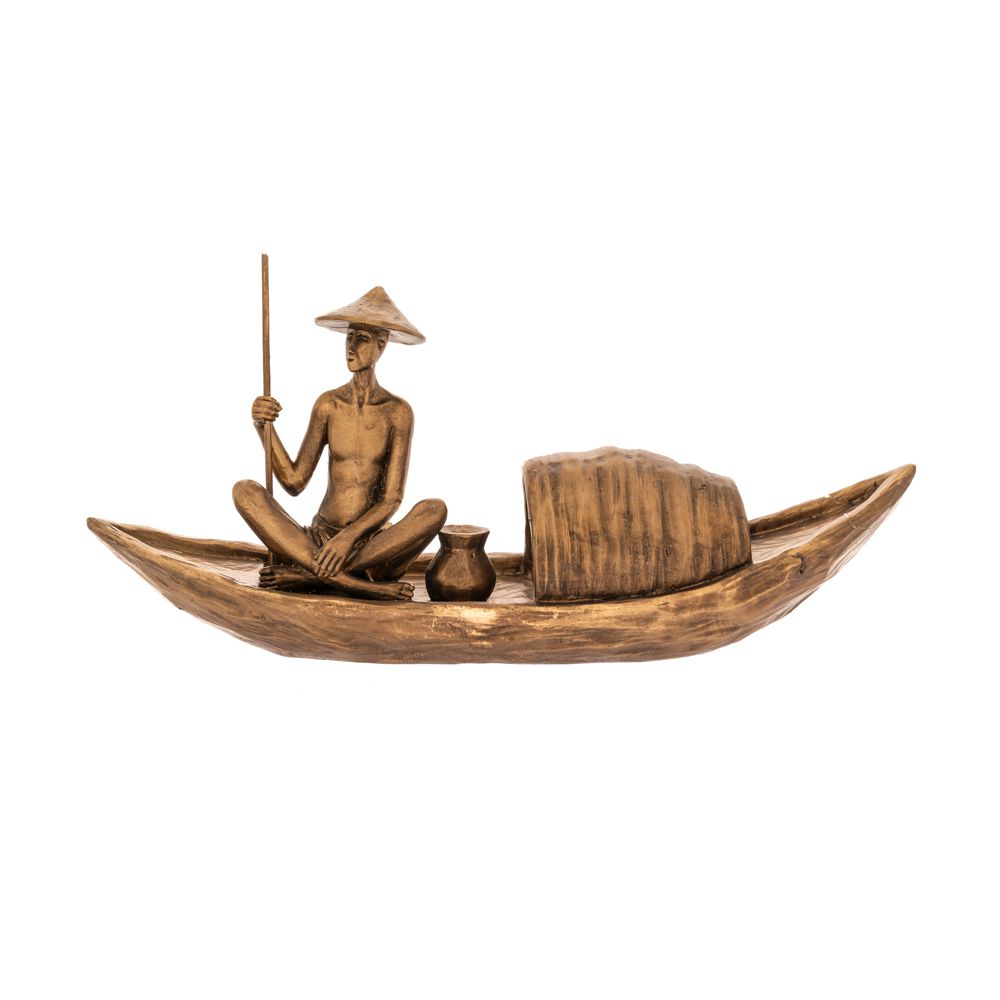 КИТАЙСКА ФИГУРА ОТ СМОЛА РИБАР 37X9X16CM
