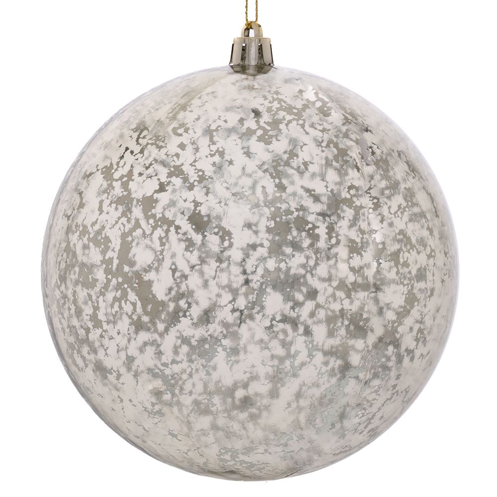 СРЕБРИСТ БЛЕСТЯЩ МЕРКУРИЙ ФИНИШ BAUBLE 12CM