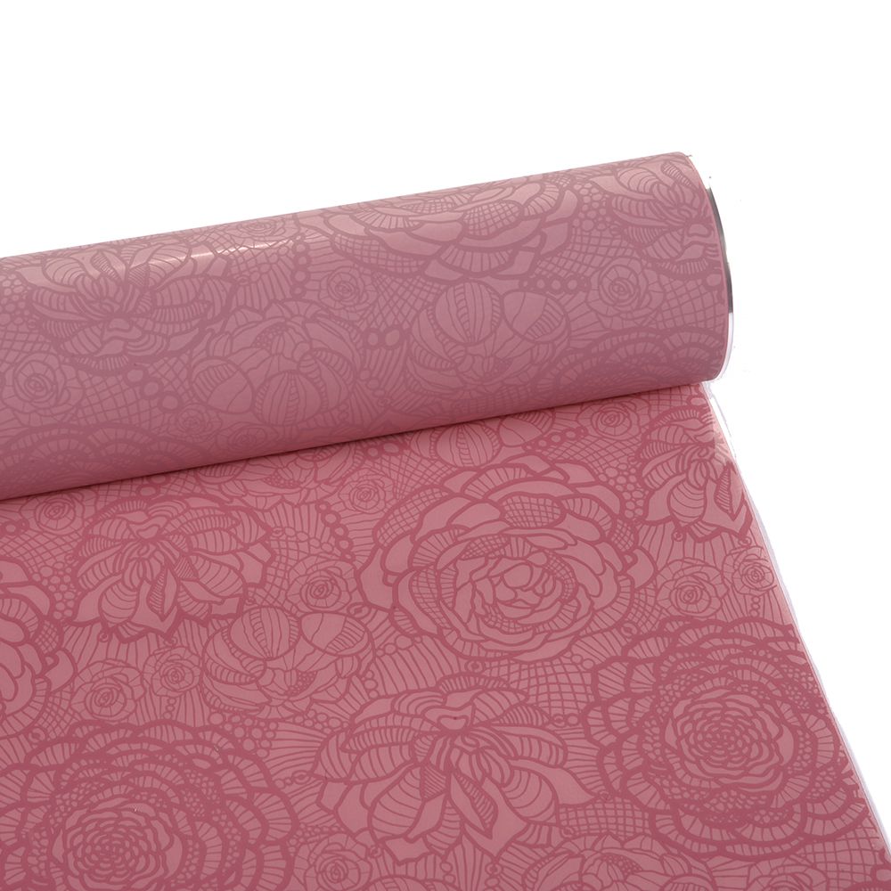 SELOFAN MAT 80CMX50M СКРИТО СВЕТЛО РОЗОВО