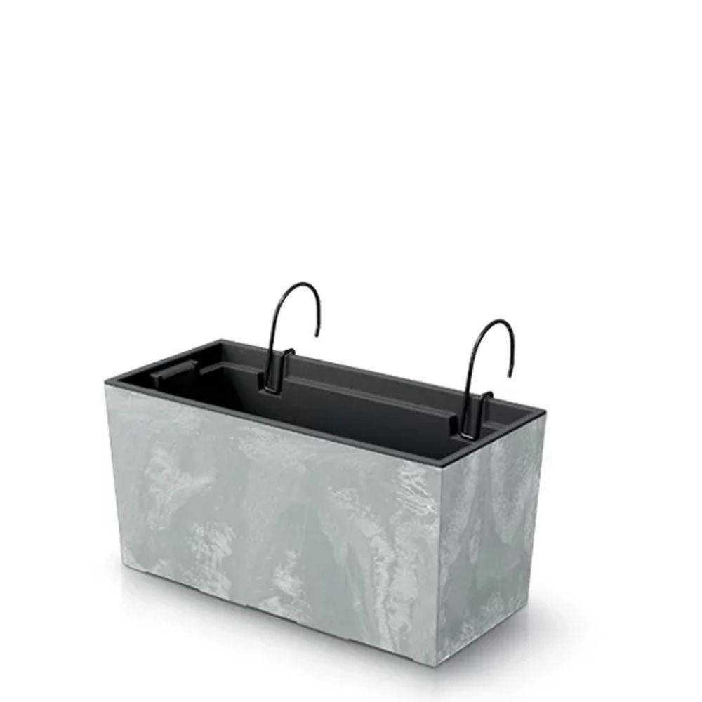 URBI CASE BETTON EFFECT W БЕТОННА ПЛАСТМАСОВА САКСИЯ 39,5X18,5X19,5 СМ