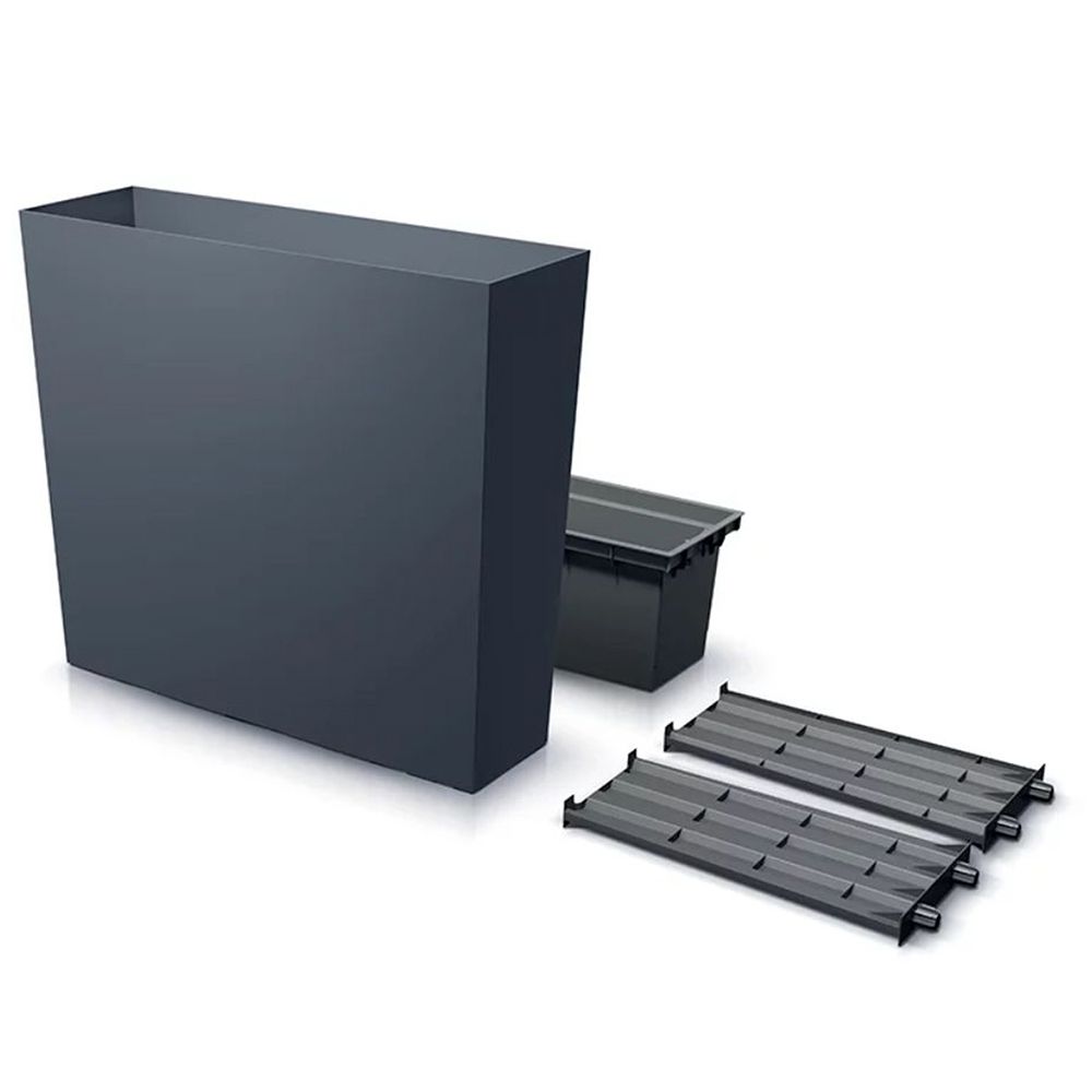 КУТИЯ ЗА ПРОЗОРЦЕ URBI CASE T, ЦВЯТ АНТРАЦИТ, ПЛАСТМАСА, 77X23,5X68 СМ