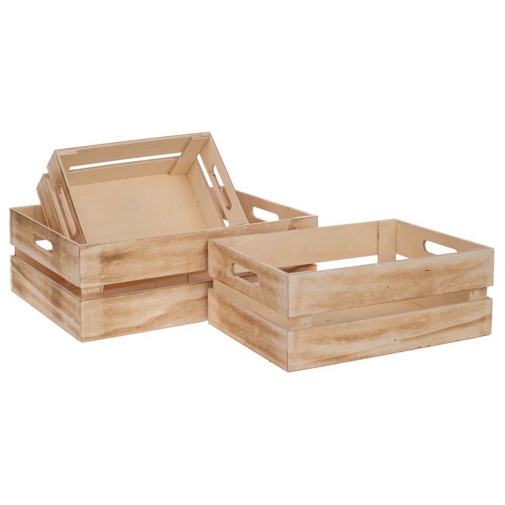 КОМПЛЕКТ ОТ 3 ЕСТЕСТВЕНИ ДЪРВЕНИ ЩАЙГОВЕ 38X18X13 33X23X12 27X18X10СМ